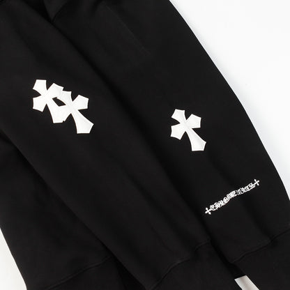Chrome Hearts Zip-Up Hoodie "Black-White"