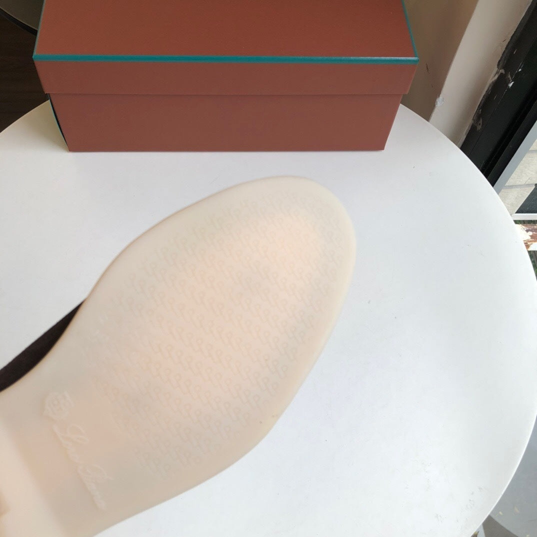 Loro Piana Summer Walk Loafers "Dark Brown"