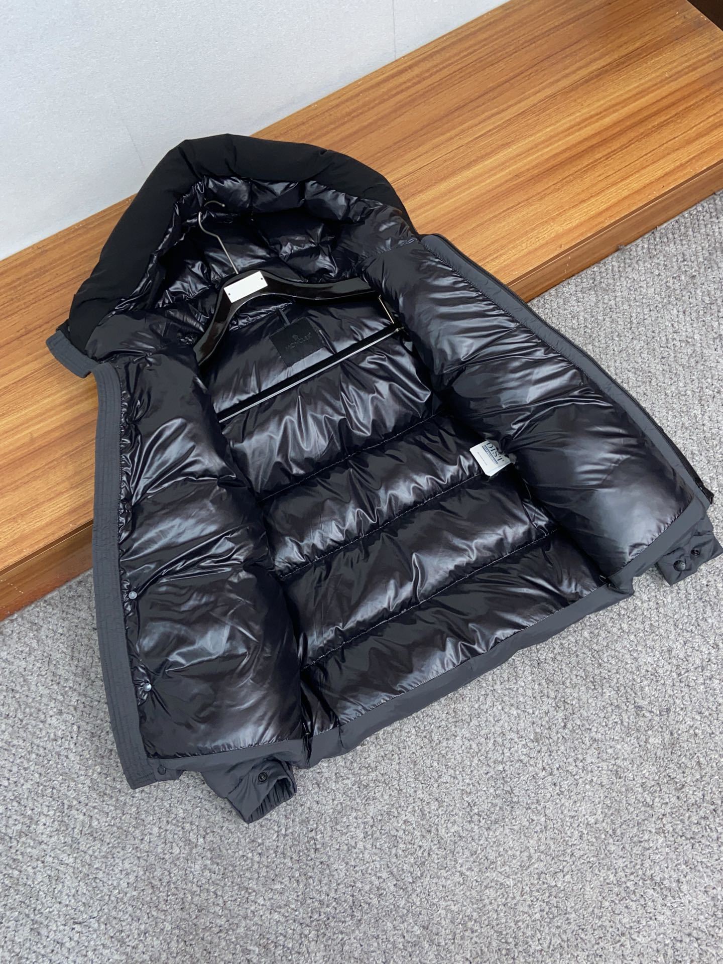 Monlcer Madeira Hooded Down Jacket "Grey-Black"