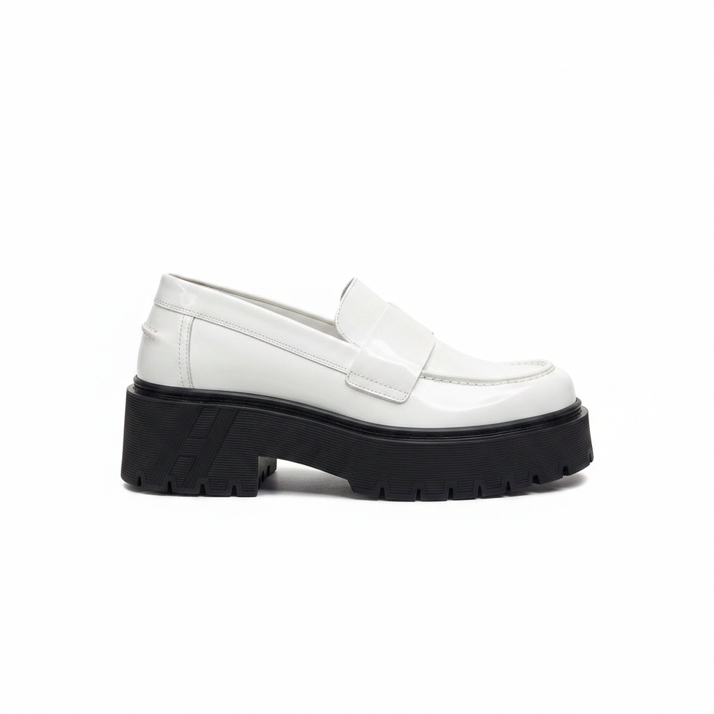 Hermes Leather Loafers "White"