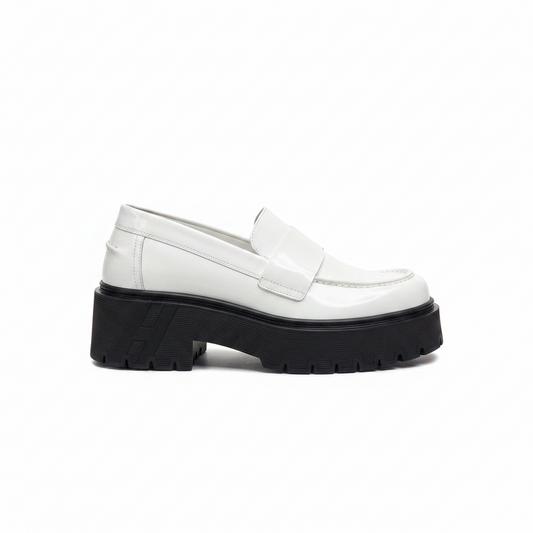 Hermes Leather Loafers "White"