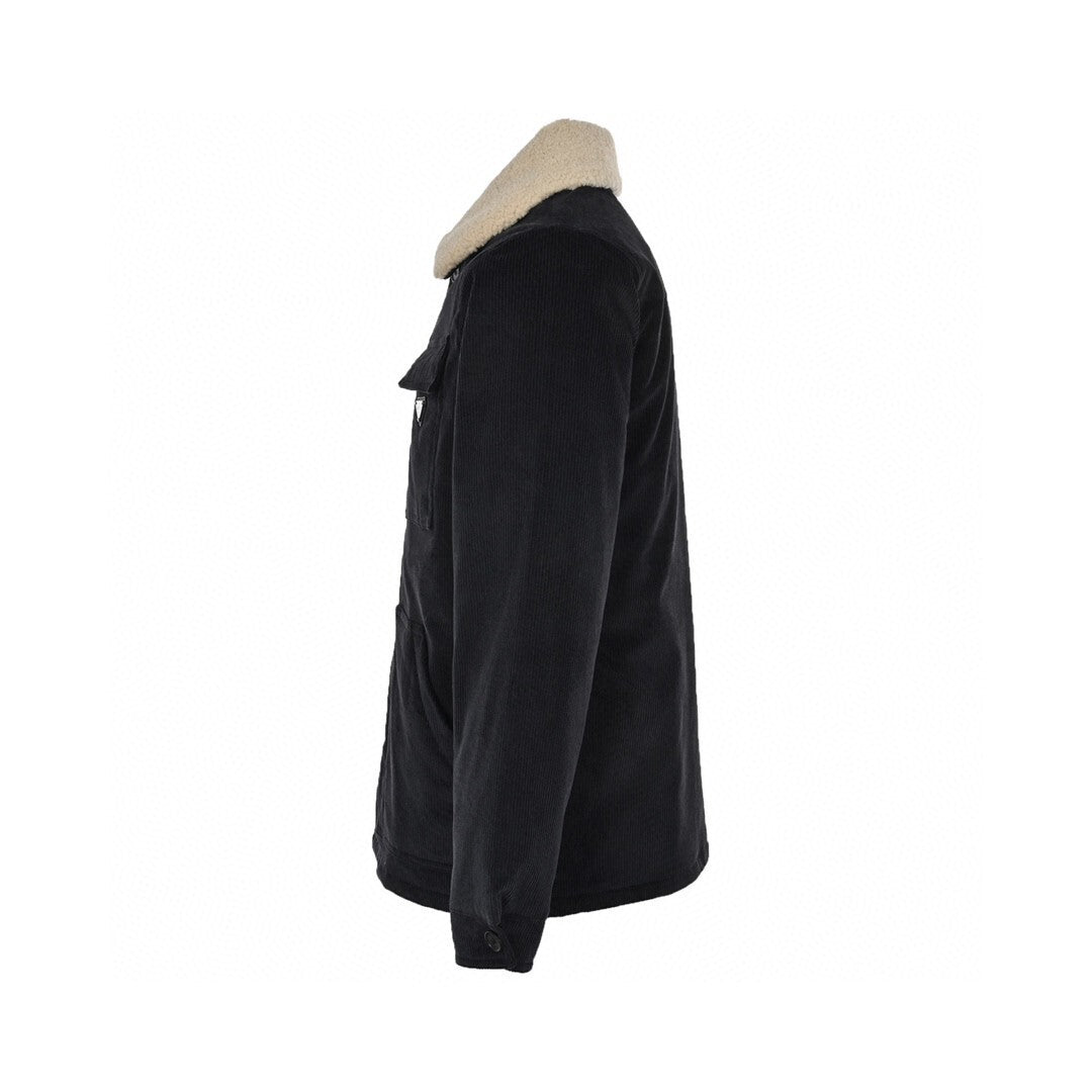 Prada Shearling-Collar Jacket "Black"