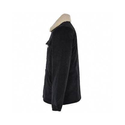 Prada Shearling-Collar Jacket "Black"
