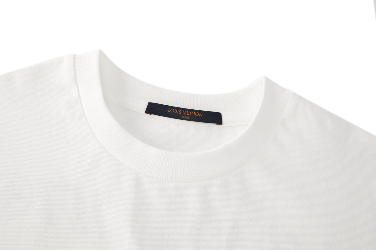 Louis Vuitton Printed Signature T-Shirt "White"