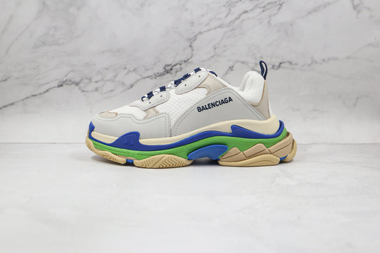 Balenciaga Triple S "Grey-Blue-Green Sole"