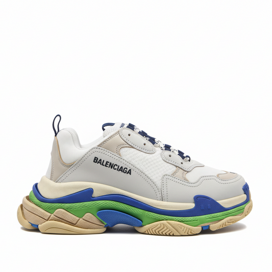 Balenciaga Triple S "Grey-Blue-Green Sole"