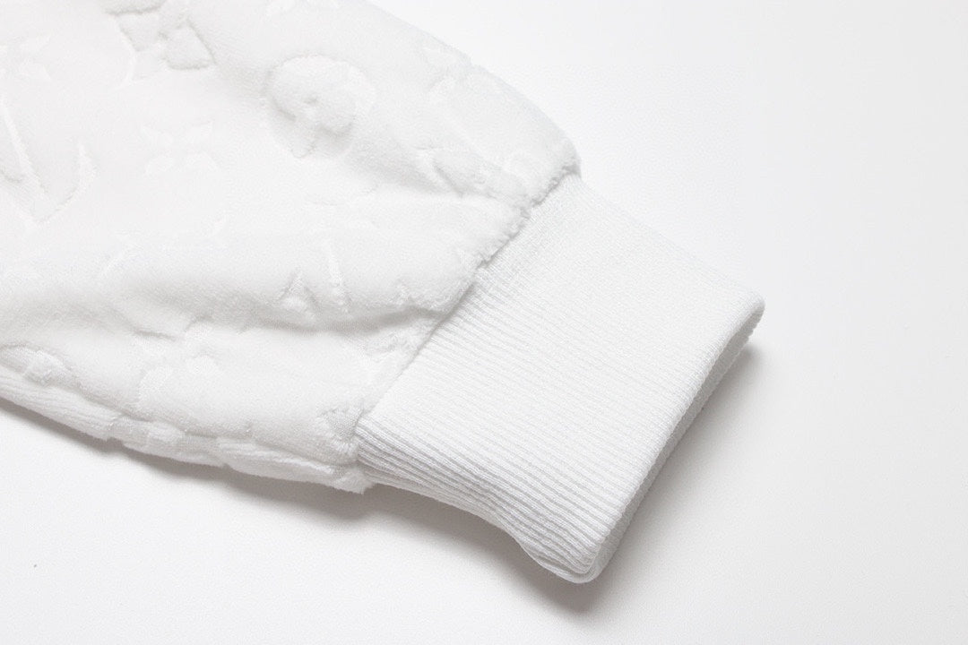 Louis Vuitton Velour Jacquard Hoodie "White"