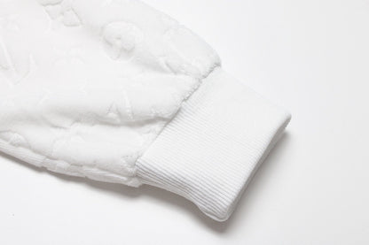 Louis Vuitton Velour Jacquard Hoodie "White"