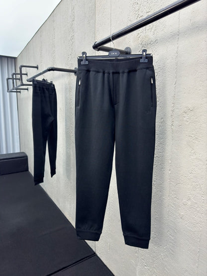 Dior Track Pants "Black Cahsmere and Cotton Knit"