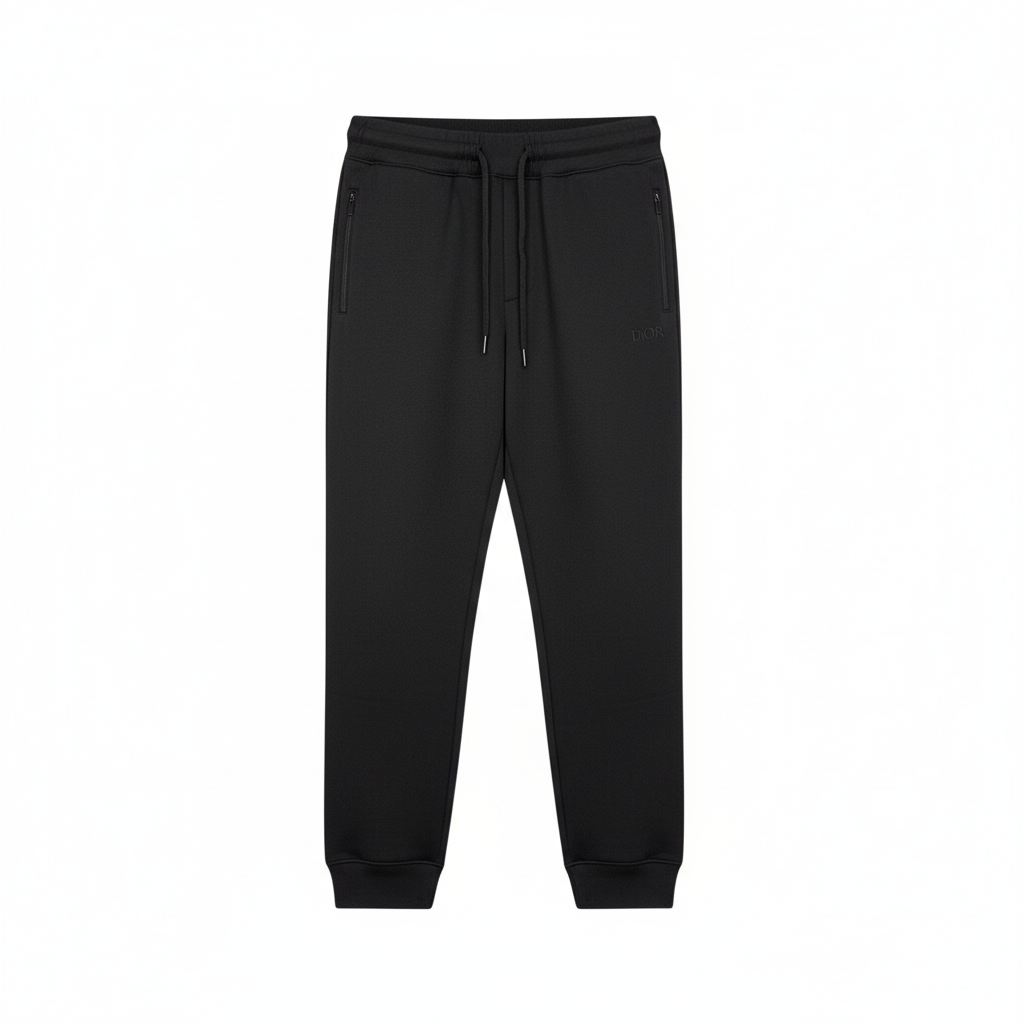 Dior Track Pants "Black Cahsmere and Cotton Knit"