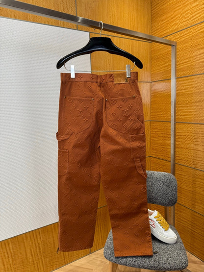 Louis Vuitton Monogram Workwear Denim Pants "Brown"