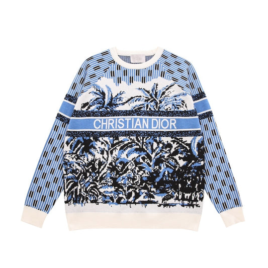 Dior Fantasy Sweater "White-Blue-Black"