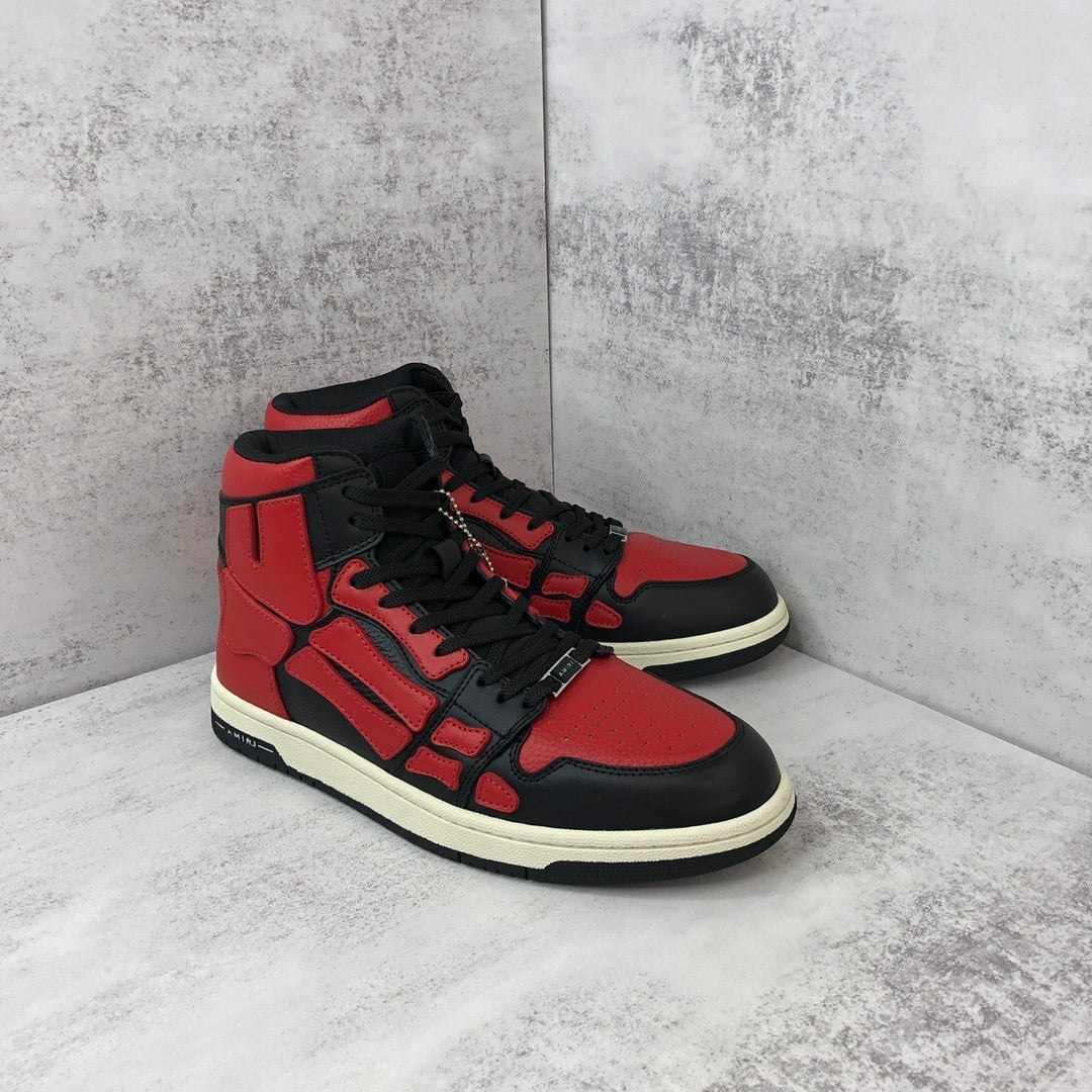 Amiri Skel Top High "Black-Red"