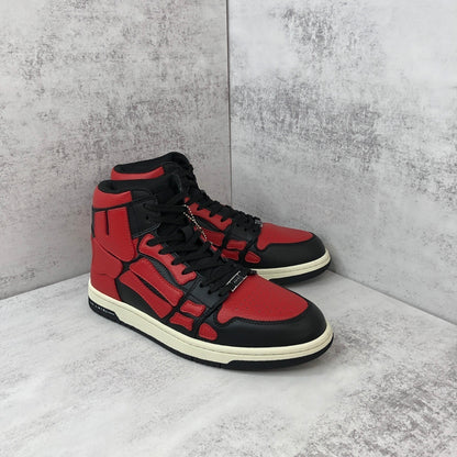 Amiri Skel Top High "Black-Red"