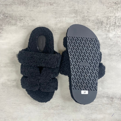 Hermes Chypre Sandals "Black"