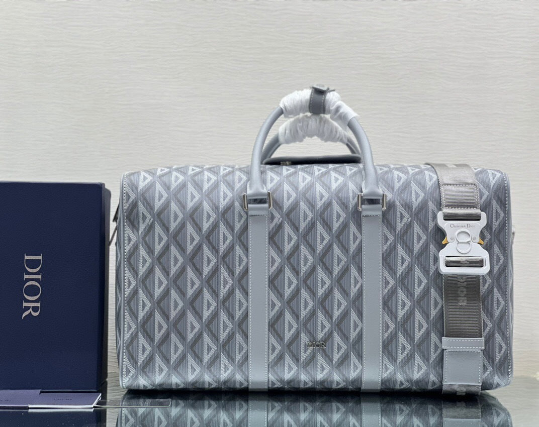 Dior Lingot 50 CD Diamond Duffle Bag