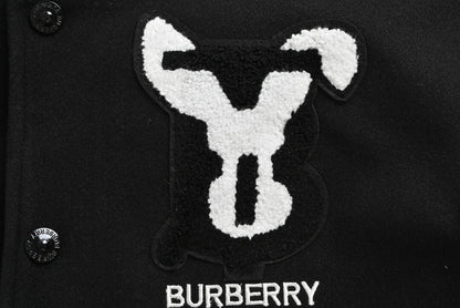 Burberry Rabbit Varsity Jacket "Black-White"