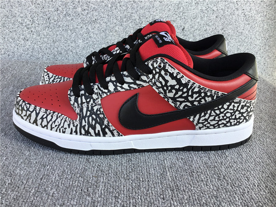 Supreme x Nike SB Dunk Low Premium "Red Cement"