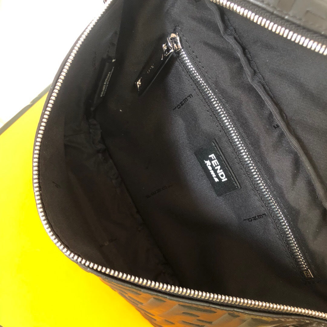 Fendi Diagonal FF Leather Belt Bag