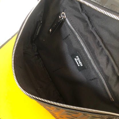 Fendi Diagonal FF Leather Belt Bag