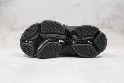 Balenciaga Triple S "Black-Green All Over Logo"