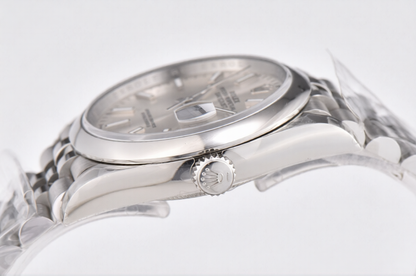Rolex Date Just 36mm Jubilee Bracelet Silver Dial