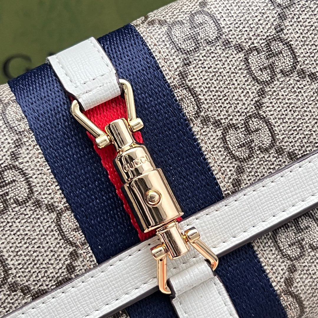 Gucci Jackie 1961 GG Continental Chain Wallet
