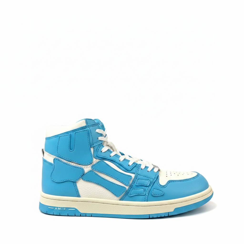Amiri Skel Top High "White-Blue"