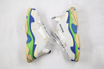 Balenciaga Triple S "Grey-Blue-Green Sole"