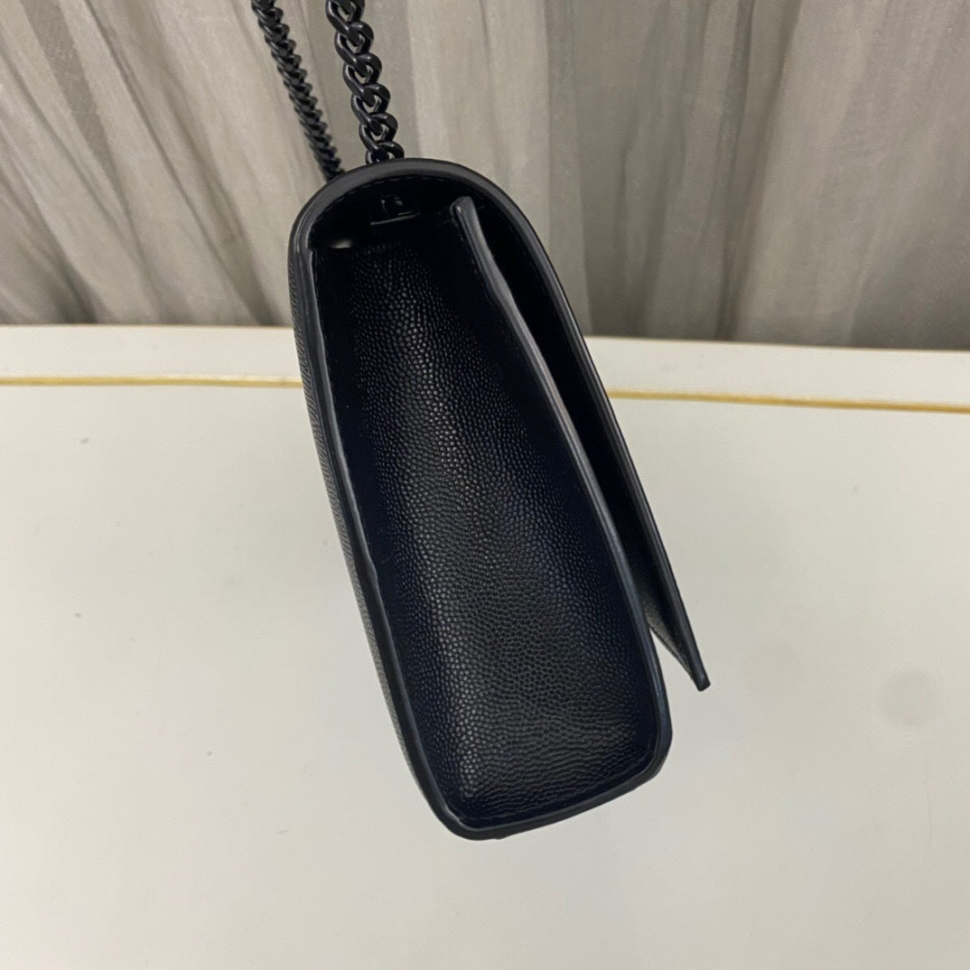 Saint Laurent Kate Medium in Grain De Poudre Embossed Leather