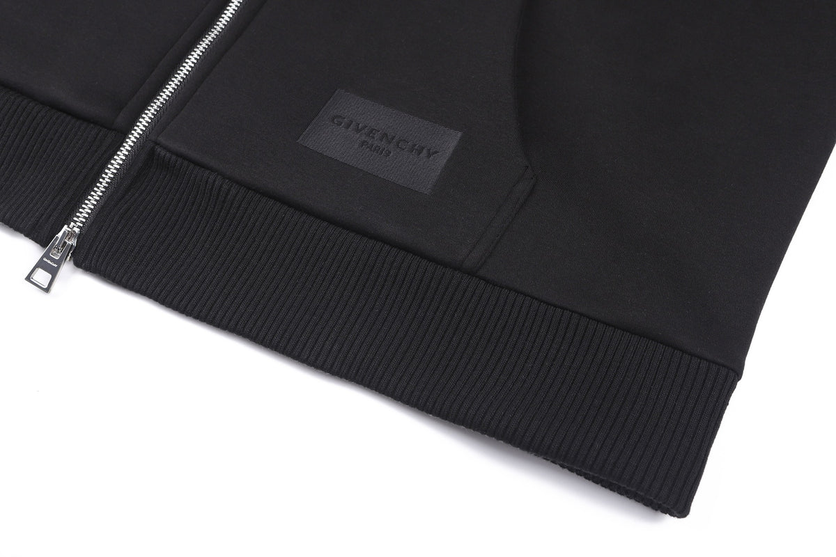 Givenchy Couture Seam Zipped Hoodie "Black"