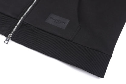 Givenchy Couture Seam Zipped Hoodie "Black"