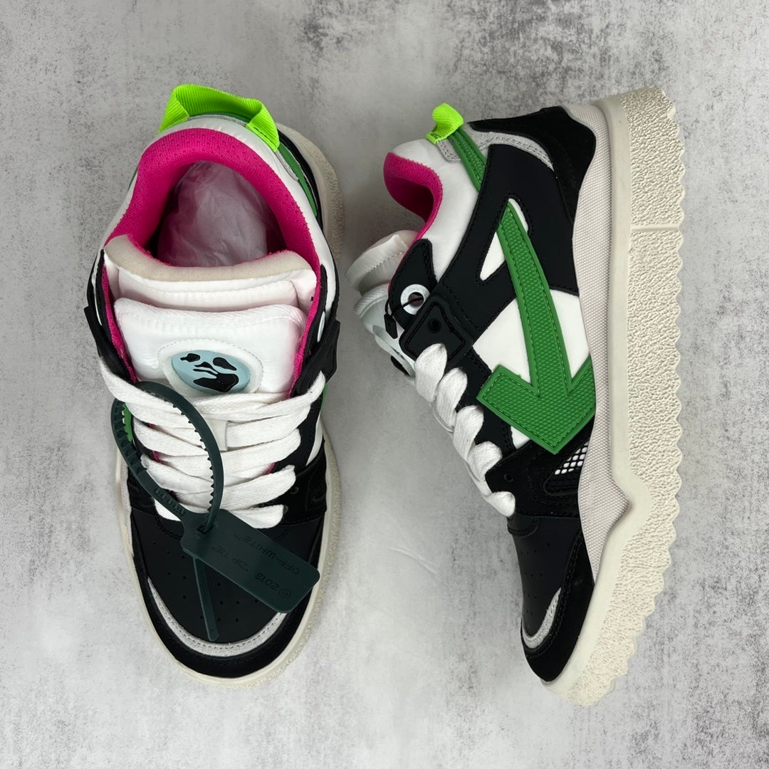 Off-White Sponge Mid "Black-White-Green"