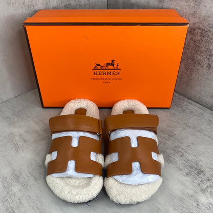 Hermes Chypre Sandals "Brown"