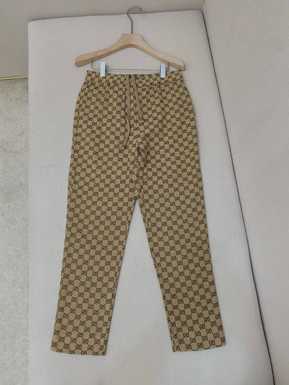 Gucci GG Canvas Track Bottoms "Camel"