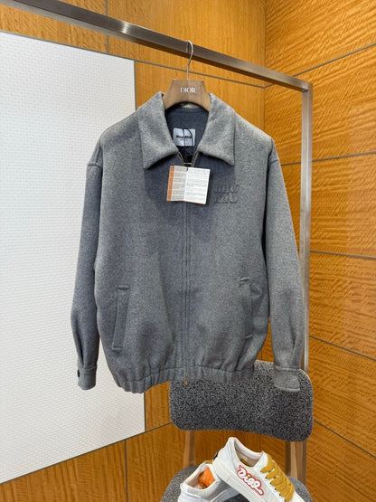 Miu Miu Double Cashmere Blouson Jacket