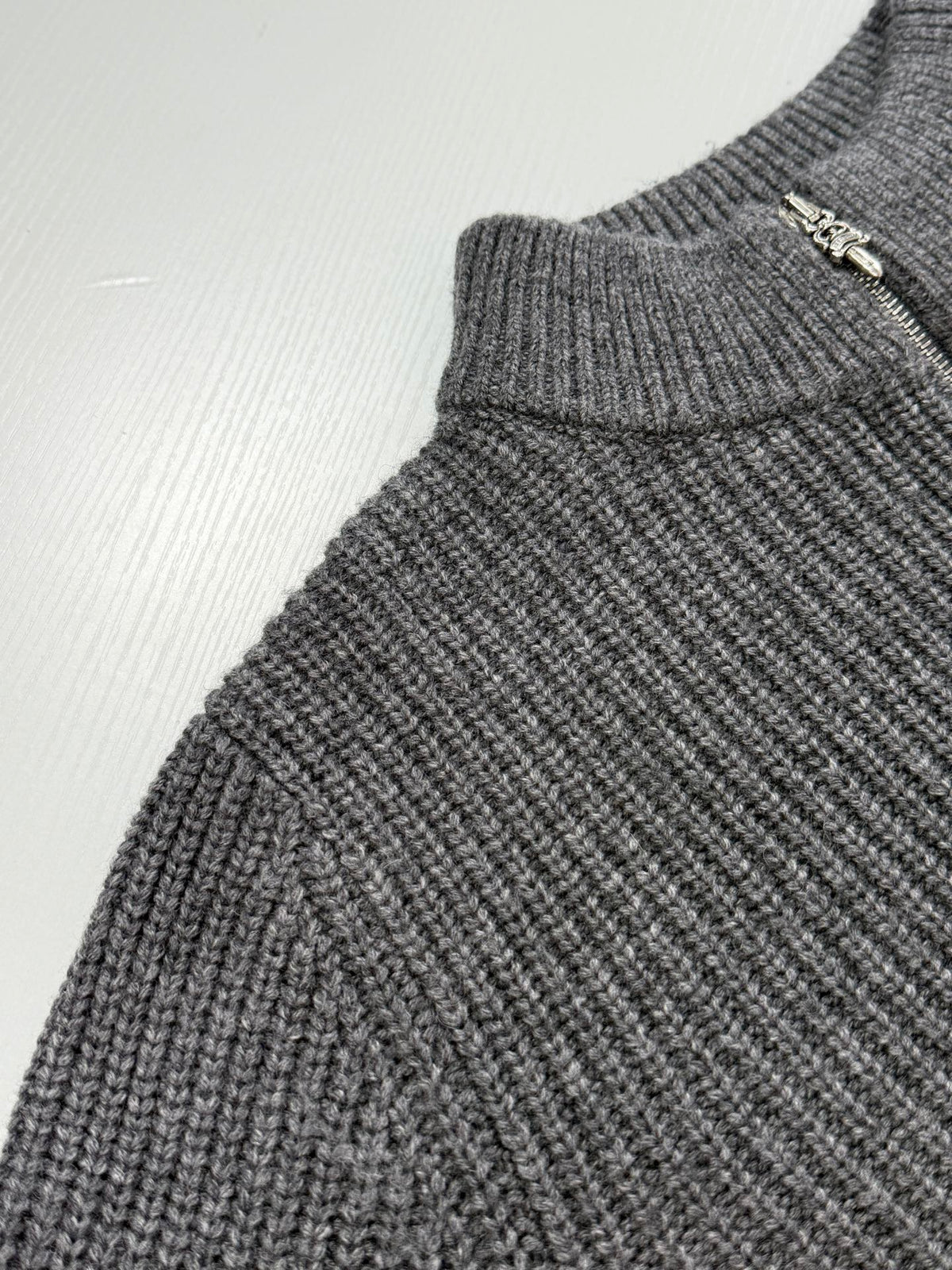 Chrome Hearts Large Cross Cashmere Knit "Grey"