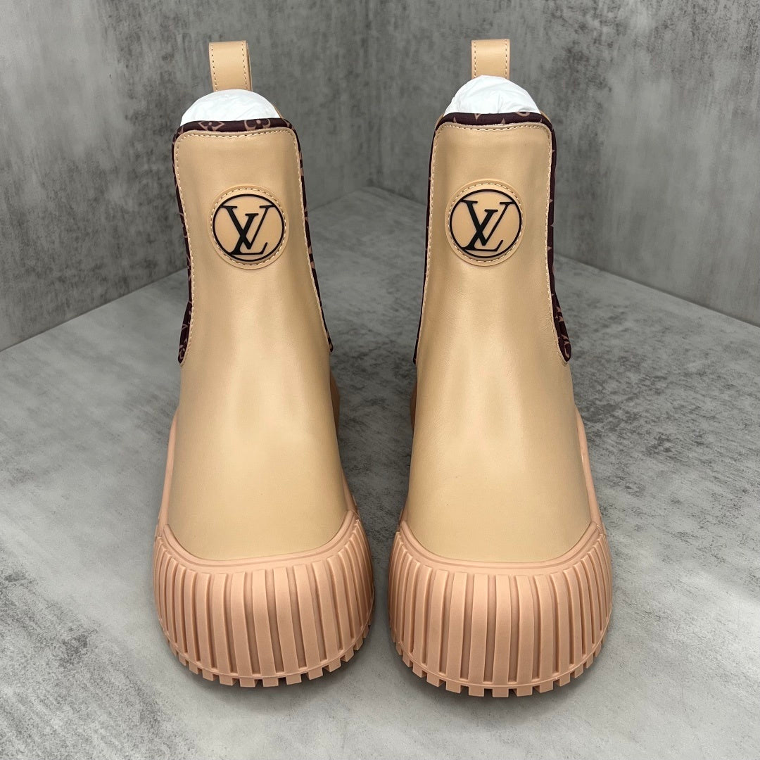 Louis Vuitton Ruby Ankle Boots "Beige"