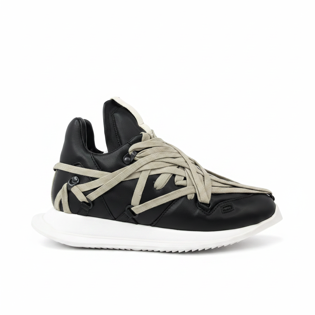 Rick Owens Geth Runner Megalaced "Black"