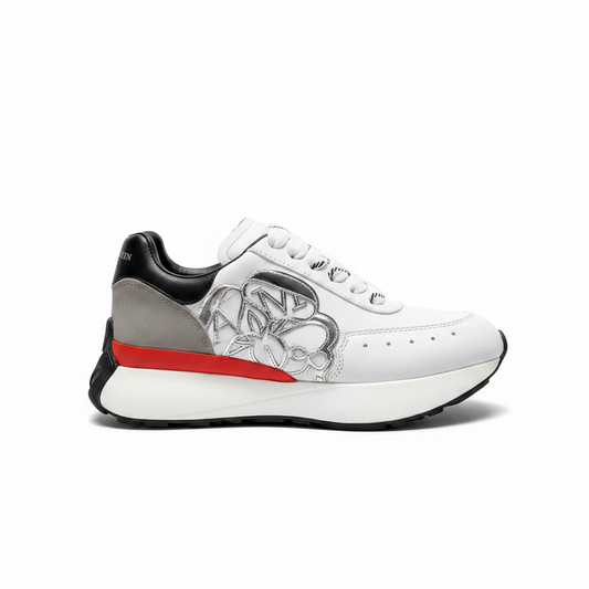 Alexander McQueen Sprint Runner "White-Grey-Red"