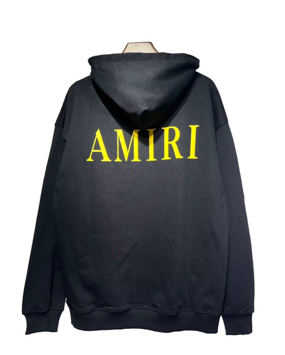 Amiri MA Logo Hoodie "Black-Yellow"