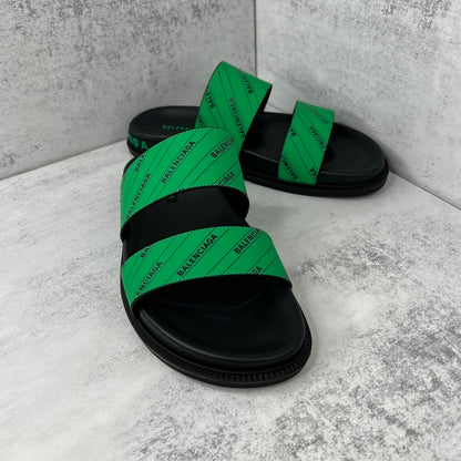 Balenciaga Slides "Black-Green"