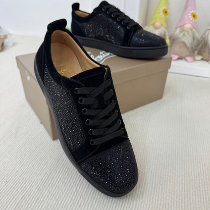 Christian Louboutin Louis Junior Strass "Black"