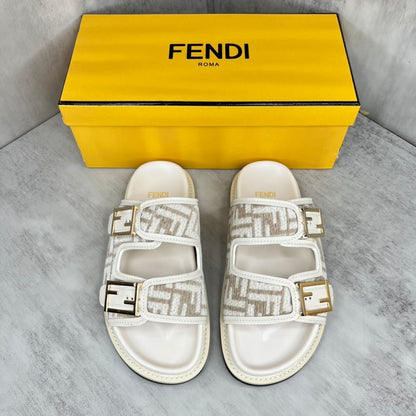 Fendi Sandals "White-Beige"
