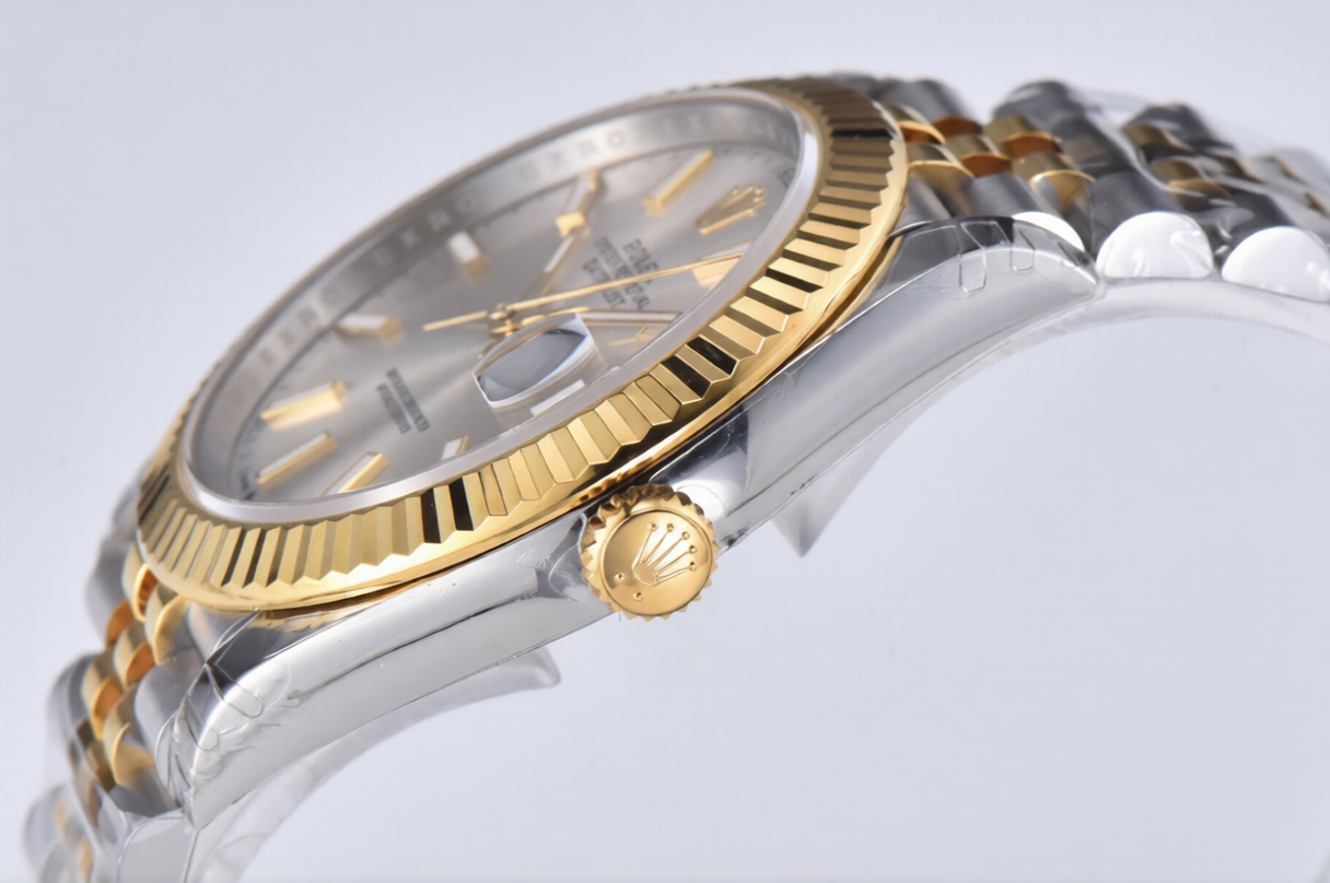 Rolex Date Just 41mm SS/YG Jubilee Bracelet Silver Dial