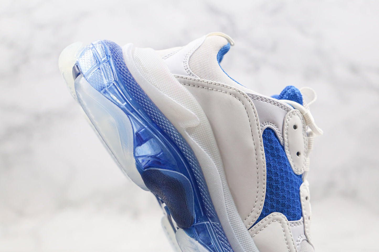 Balenciaga Triple S "White-Blue Clear Sole"