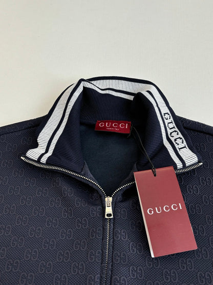Gucci GG Technical Jersey Zip Jacket "Navy Blue"