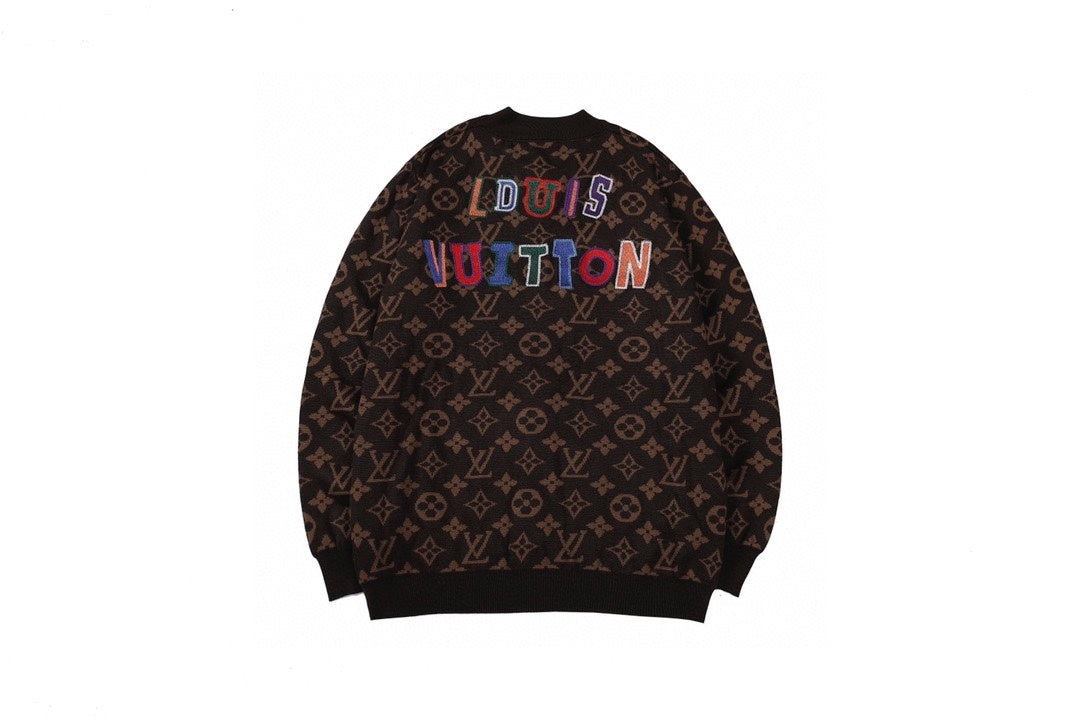 NBA x Louis Vuitton Sweater Bomber Jacket "Brown"