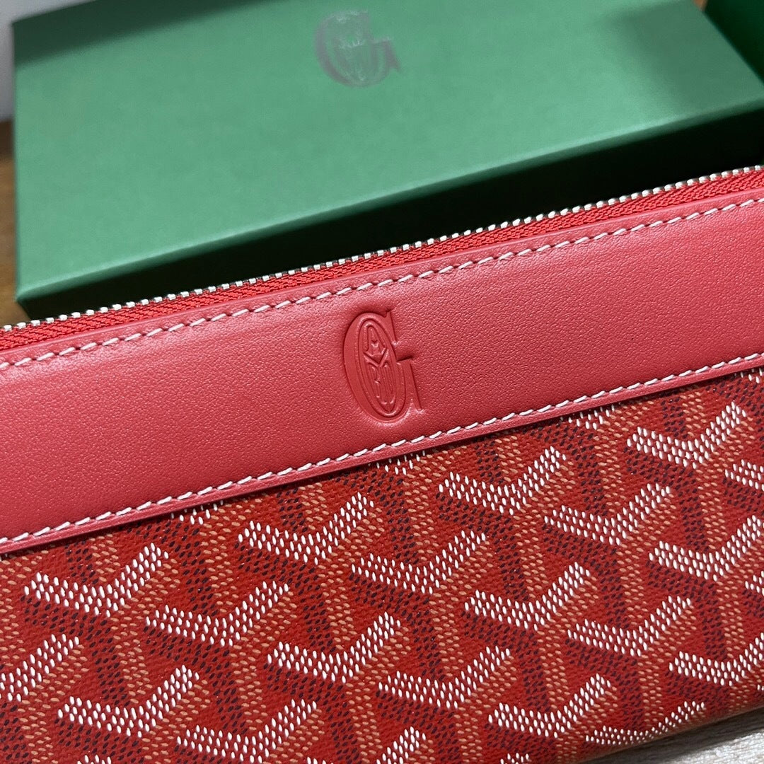 Goyard Matignon GM Wallet "Red"