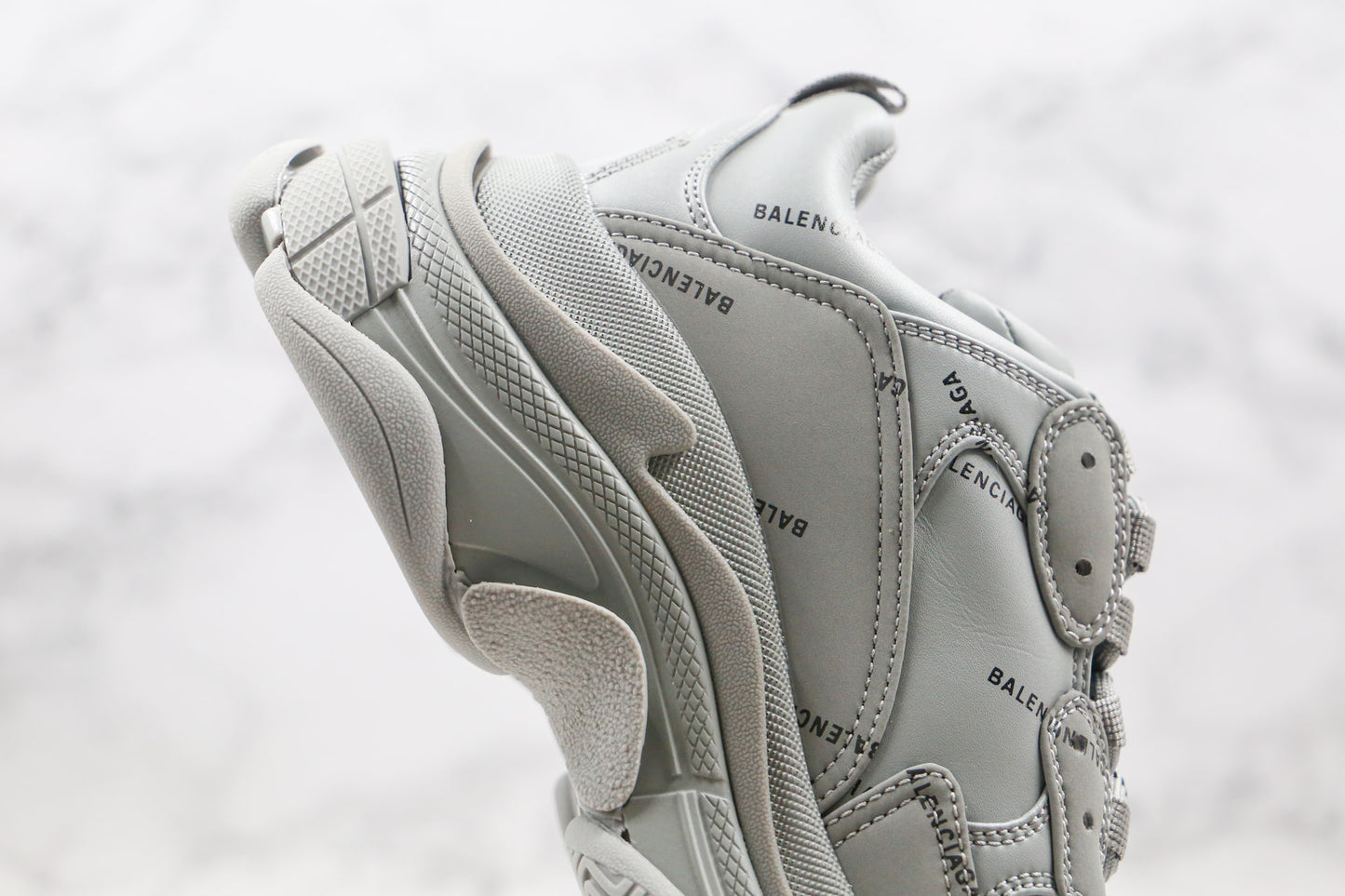 Balenciaga Triple S "Grey-All Over Logo"